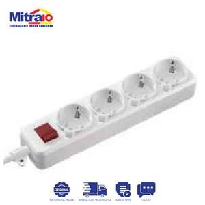 Kabel Ekstensi Durevole 2 Pin 4 Lubang 1.8 Meter DSR1430