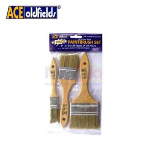 Ace Oldfield 1 Set Kuas Cat Ukuran 1 Inch, 2 Inch , 3 Inch (3 Pcs)