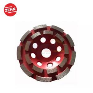 Zehn Mata Gerinda Jenis Mangkuk ZDC-05 4 Inch Merah