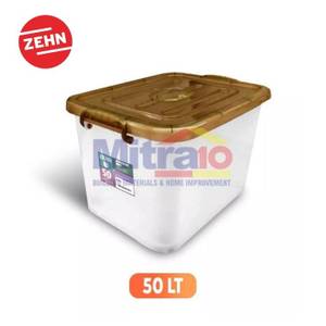 Zehn Box Kontainer Penyimpanan Barang MT-HC-50E 50 Liter Coklat