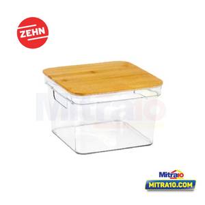 Zehn Kotak Penyimpanan serbaguna LID TG52254M 6.5 Liter Clear & Bamboo