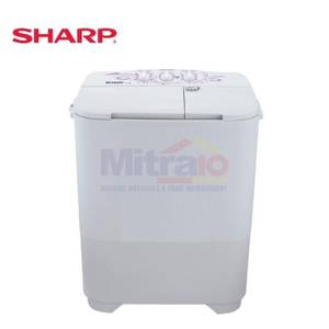 Sharp Mesin Cuci 2 Tabung ES-T68MW-PK 6.5 Kg Putih
