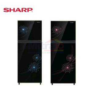 Sharp Kulkas 2 Pintu SJ-317MG 256 Liter Hitam