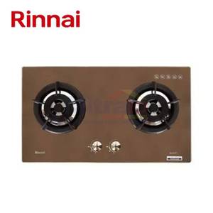 Rinnai Kompor Tanam Kaca 2 Tungku RB-2GH-C(CF) Coklat