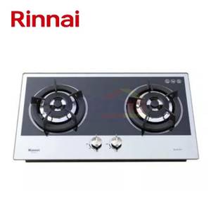 Rinnai Kompor Tanam Kaca 2 Tungku RB-2GH-C(MB) Silver