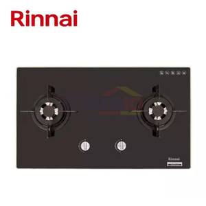 Rinnai Kompor Tanam Kaca 2 Tungku RB-712N(GB) Hitam