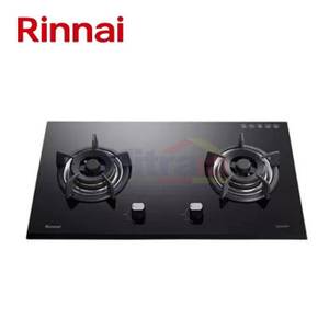 Rinnai Kompor Tanam Kaca 2 Tungku RB-72G Hitam