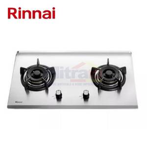 Rinnai Kompor Tanam Kaca 2 Tungku RB-72S Silver