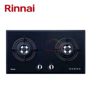 Rinnai Kompor Tanam Kaca 2 Tungku RB-772RO Hitam