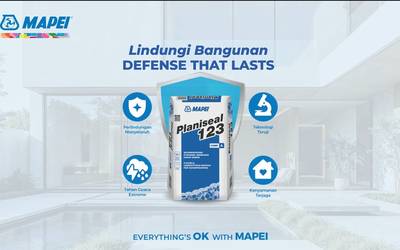 Atasi Bocor & Lembap dengan Mapei Planiseal 123 + Mapeband Easy