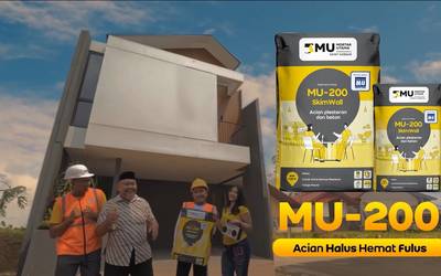 Mortar Semen Acian MU-200: Dinding Anti Retak & Cat Lebih Cerah 