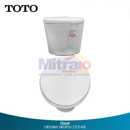 Toto Kloset Duduk Cw53jw Single Flush