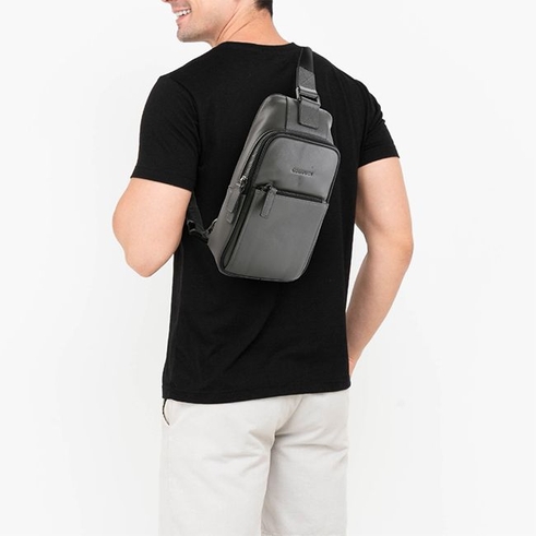 Obermain Tas Chest Bag Pria Martin Chest Bag L In Grey