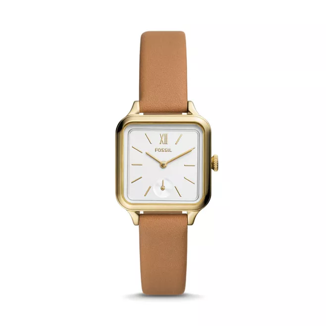 Colleen Three-Hand Brown Leather Watch BQ3909