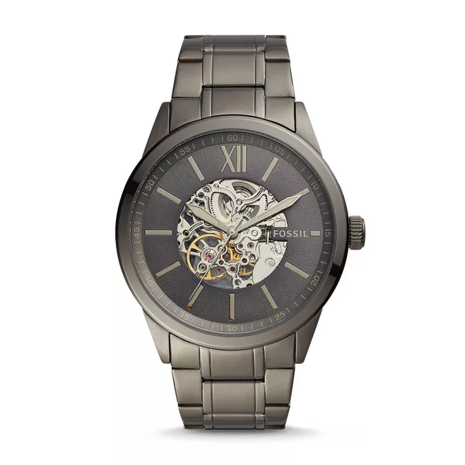 48mm Flynn Automatic Gunmetal Stainless Steel Watch