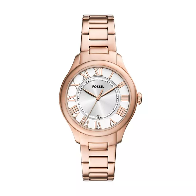 Gilmore Elegant Rose Gold Watch with Roman Numerals ES5394