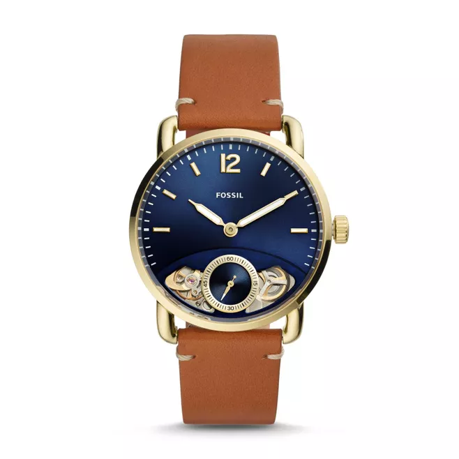 The Commuter Twist Luggage Leather Watch