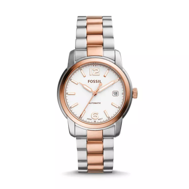 Fossil Heritage Automatic Two-Tone Stainless Steel Watch