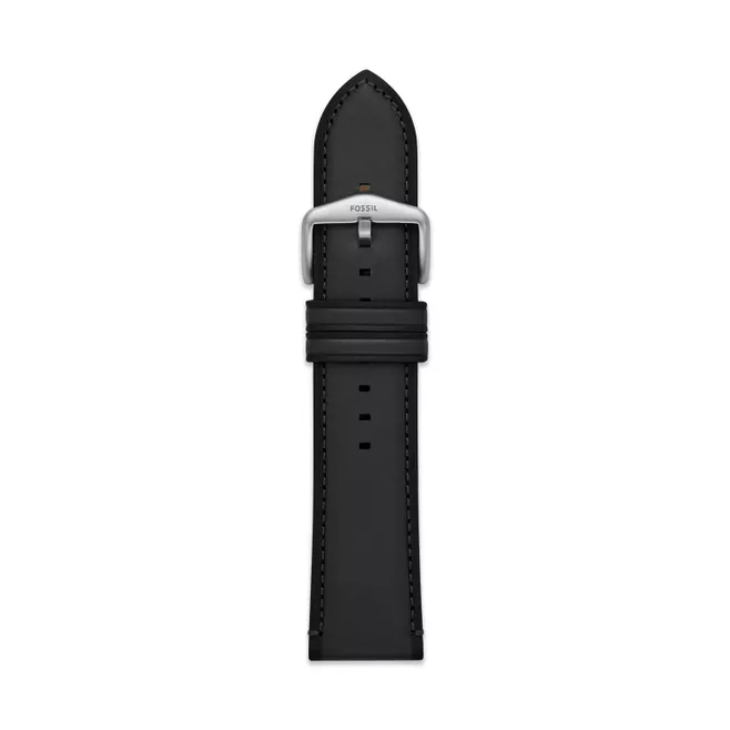24mm LiteHide™ Leather Strap Black