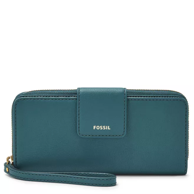 【限定セール！】 Madison Zip Clutch Teal Green バッグ・財布