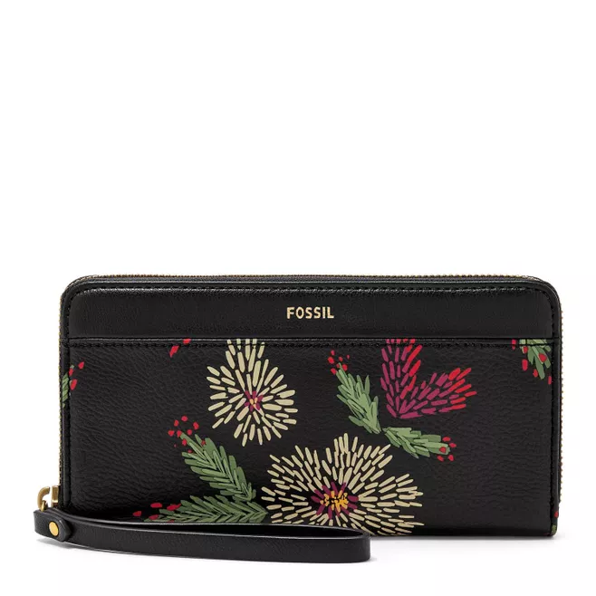 ネットオフ 送料得店  Jori Floral Black Clutch Zip バッグ・財布