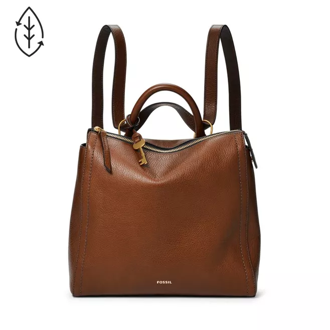 Parker Convertible Small Backpack Brown