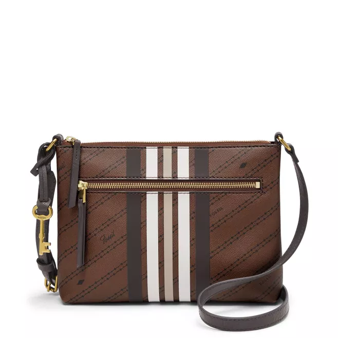 Fiona Small Crossbody Bag Fossil Fiona Shoulder Bag Brown Fiona - Main Image