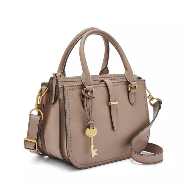 Fossil ryder mini satchel light taupe sale