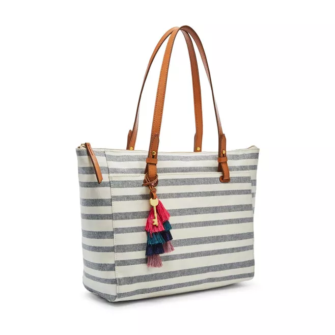 Fossil rachel tote stripe new arrivals