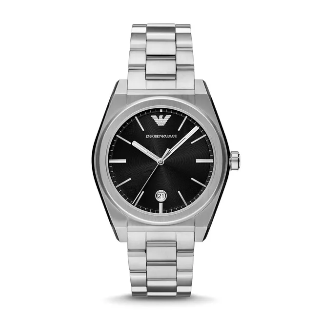 Emporio Armani Three-Hand Date Stainless Steel Watch AR11622