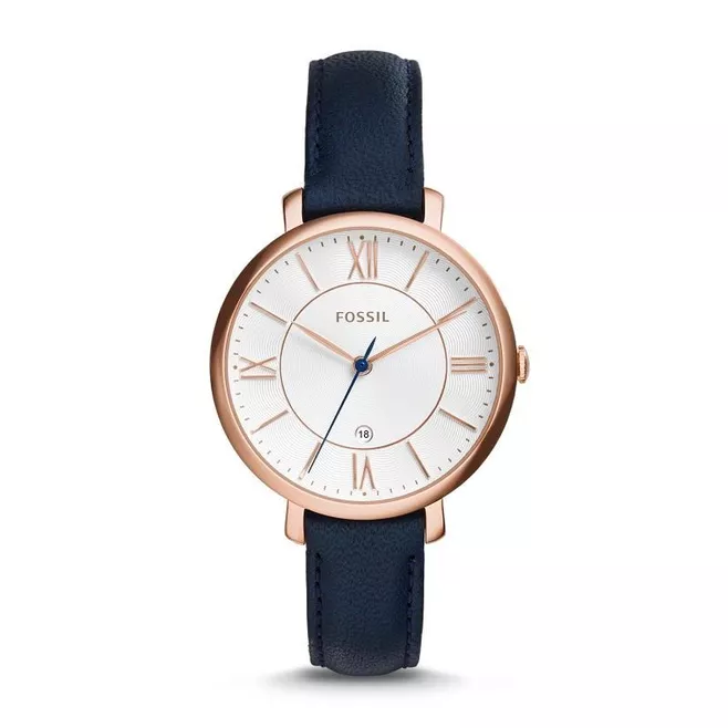 Jacqueline Navy Leather Watch Original