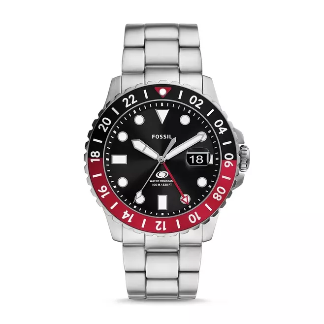 Fossil Blue GMT Stainless Steel Watch Original - Main Image