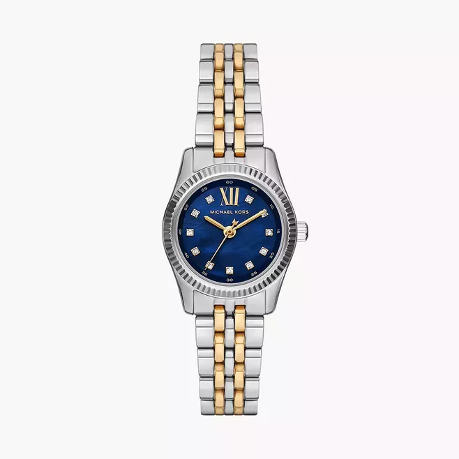 Michael Kors Lexington Three-Hand Two-Tone Stainless Steel Watch