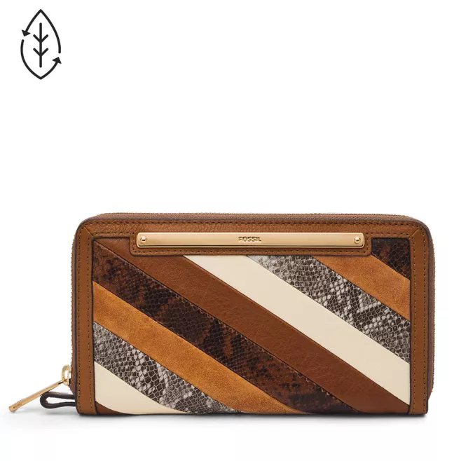Liza zip around clutch top