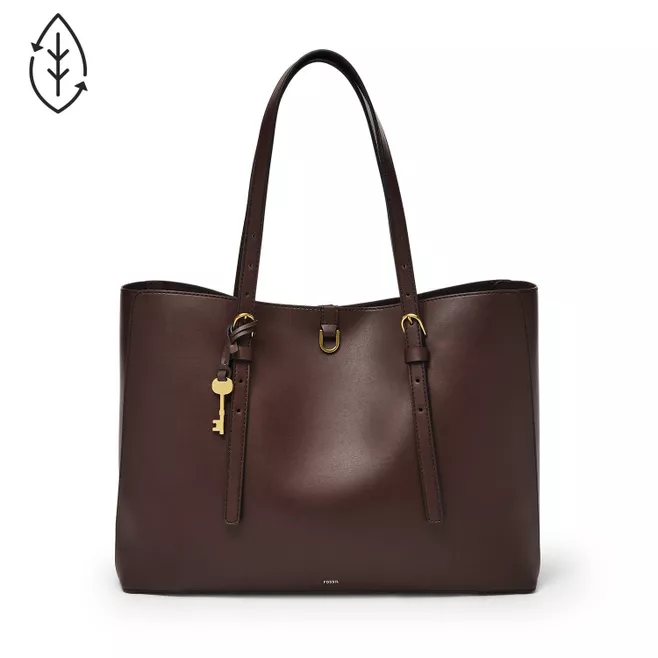 Kier Cactus Leather Tote Espresso