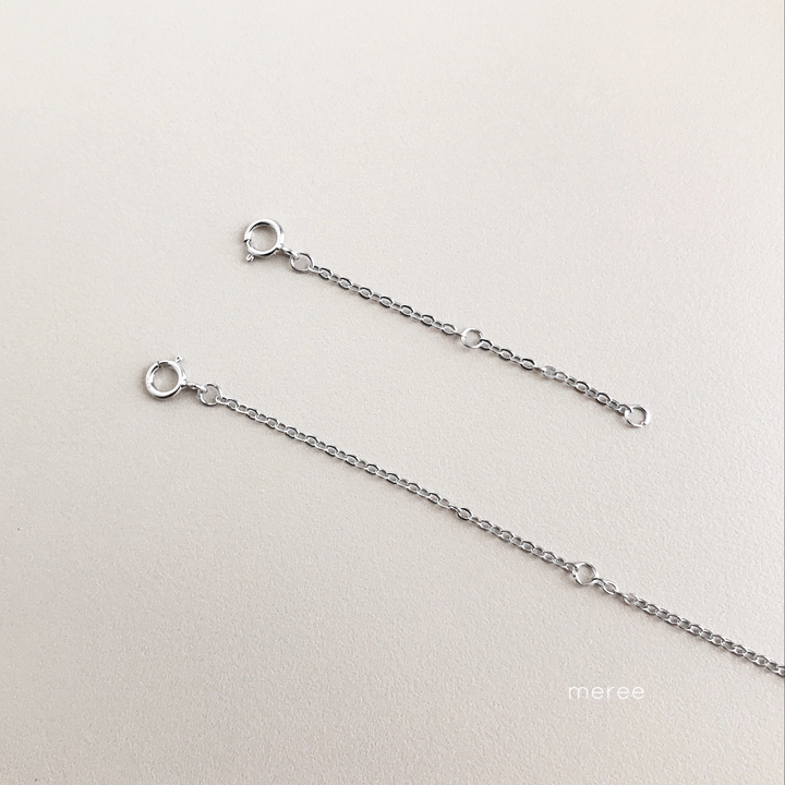 MEREE : Things we love! Sterling Silver and Stainless Steel Jewellery For  You and Your Loved Ones - Meree - Extender Chain Rantai Tambahan Sterling  Silver 925 Anti Karat